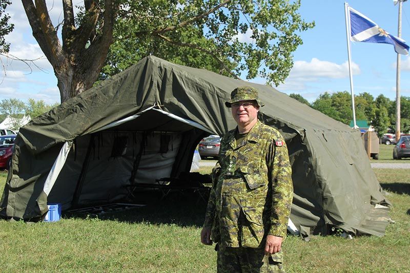 Not an invasion! Reservists marching through Alexandria as part of military training