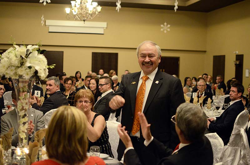 Guy Desjardins honoured at the 2016 UCPR Warden’s Banquet