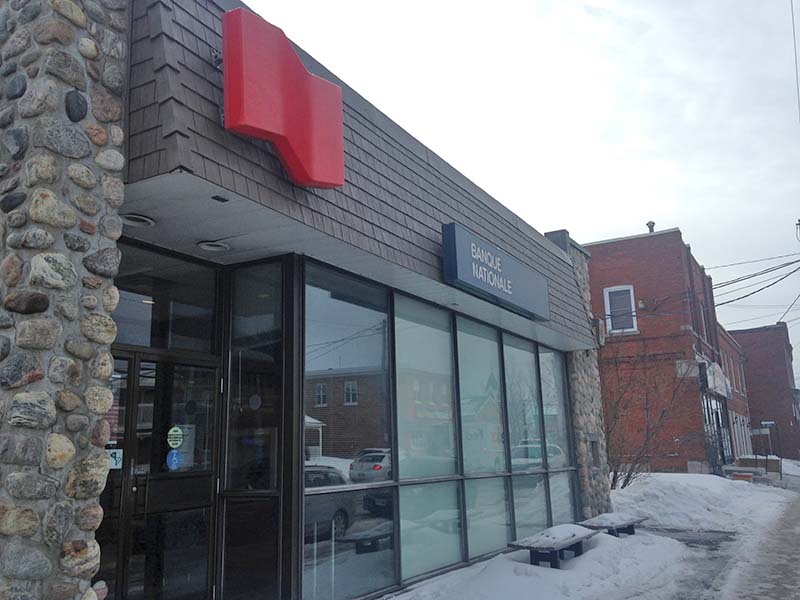 National Bank in Vankleek Hill, Alfred, and Bourget closing