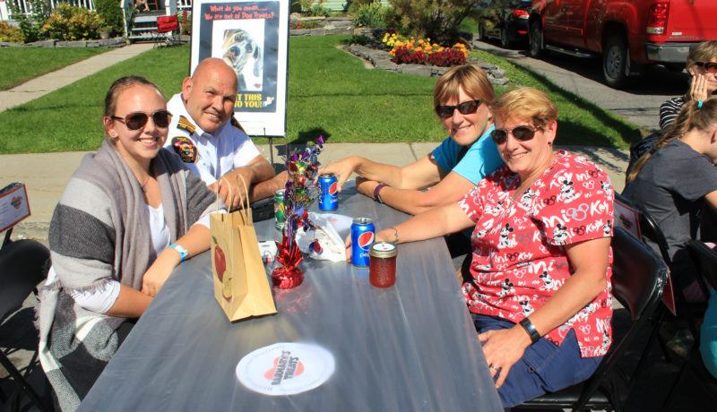 The new bistro style table arrangements were a hit with the crowd.