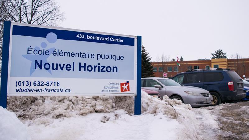 New Francophone student spaces at École élémentaire publique Nouvel Horizon in Hawkesbury