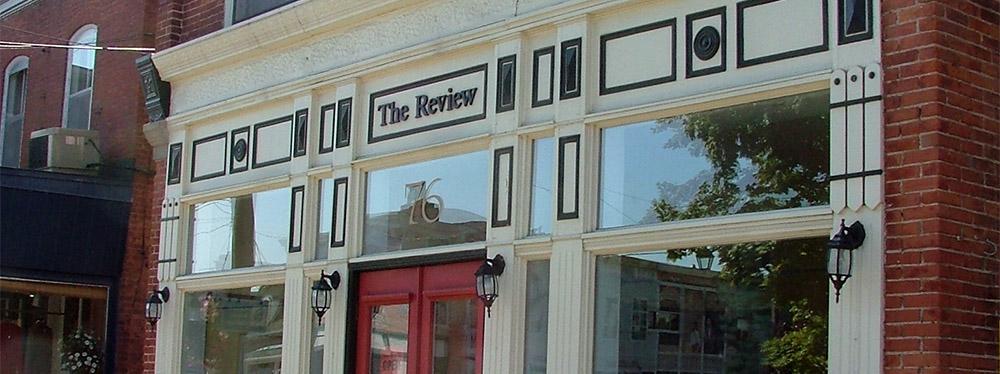 This is the front of The Review building for for the Career opportunities at The Review page