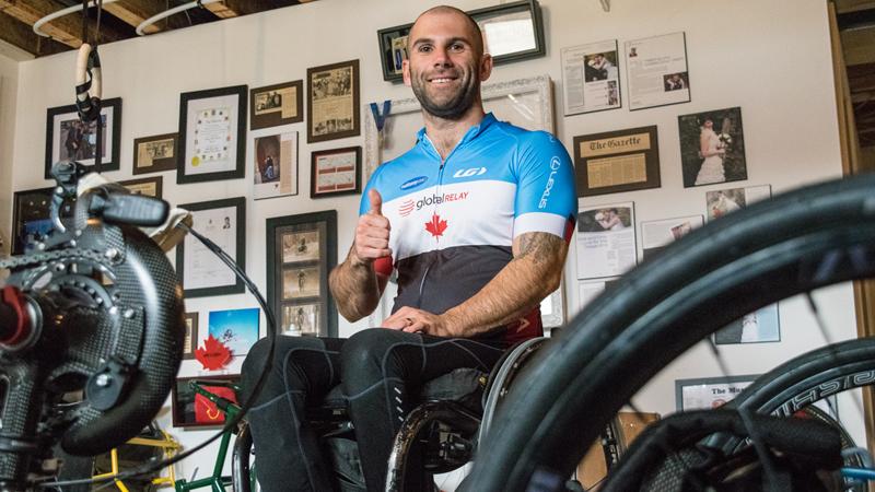 Joey Desjardins, competing for the dream