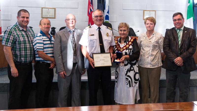 Hawkesbury Fire Chief Roger Champagne awarded Exemplary Service Medal