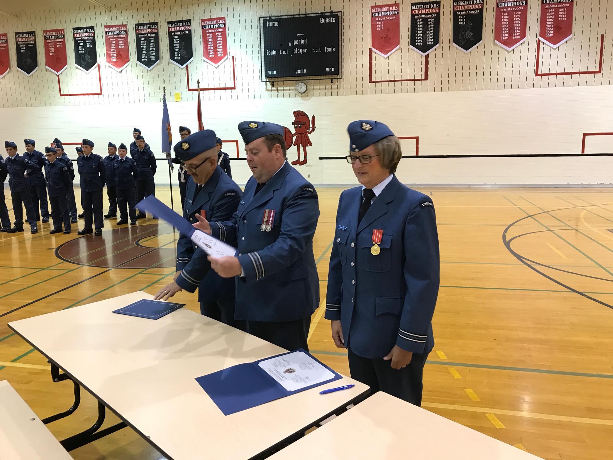 Change of Command 379 Glengarry Mustangs