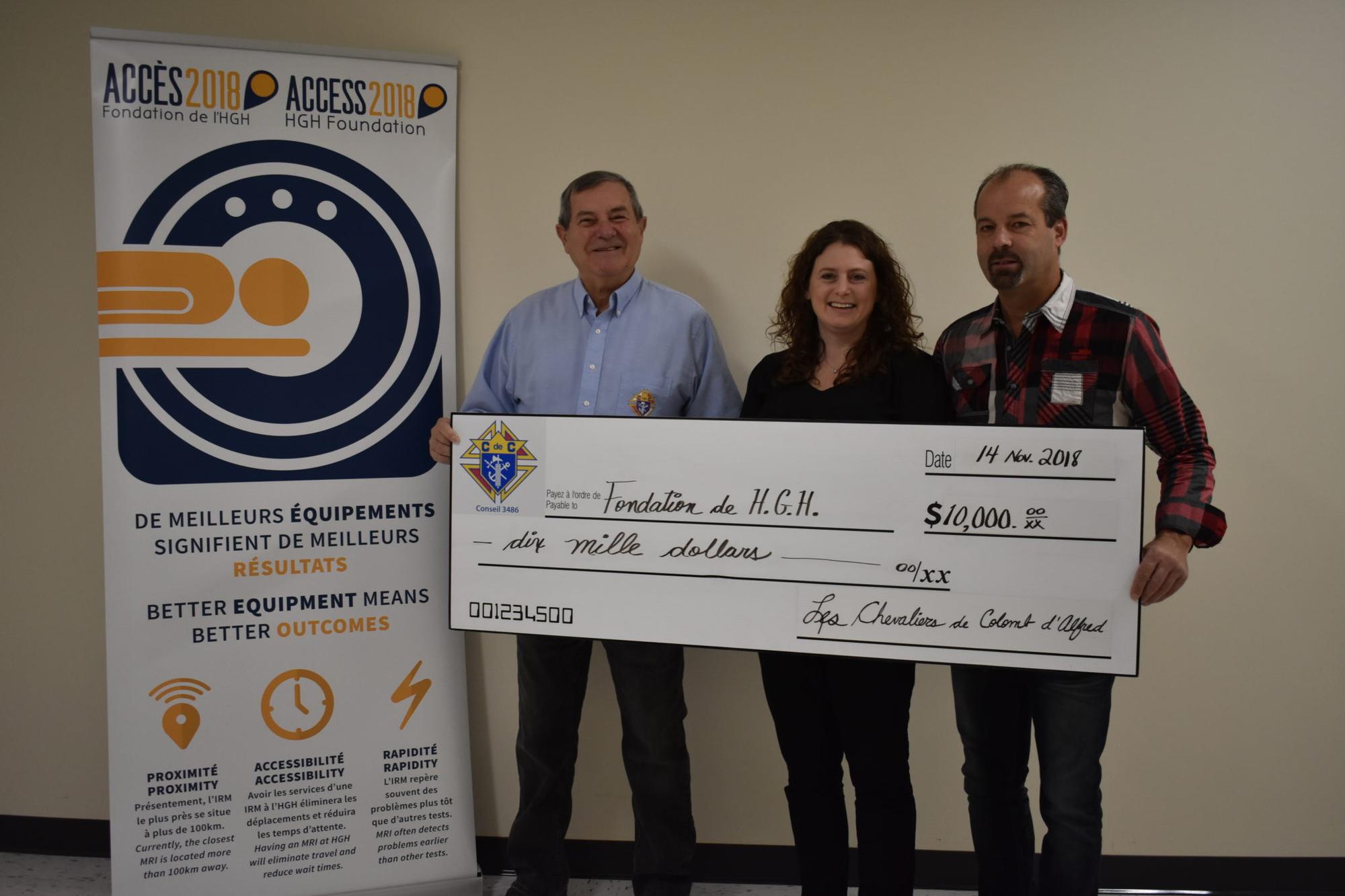 $10,000 for HGH Foundation