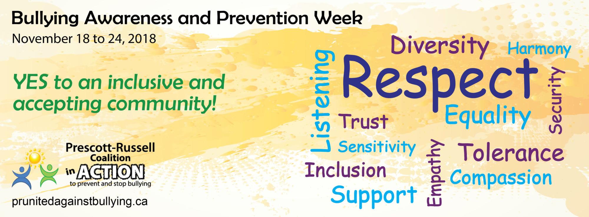 Bullying has no place in Prescott-Russell!