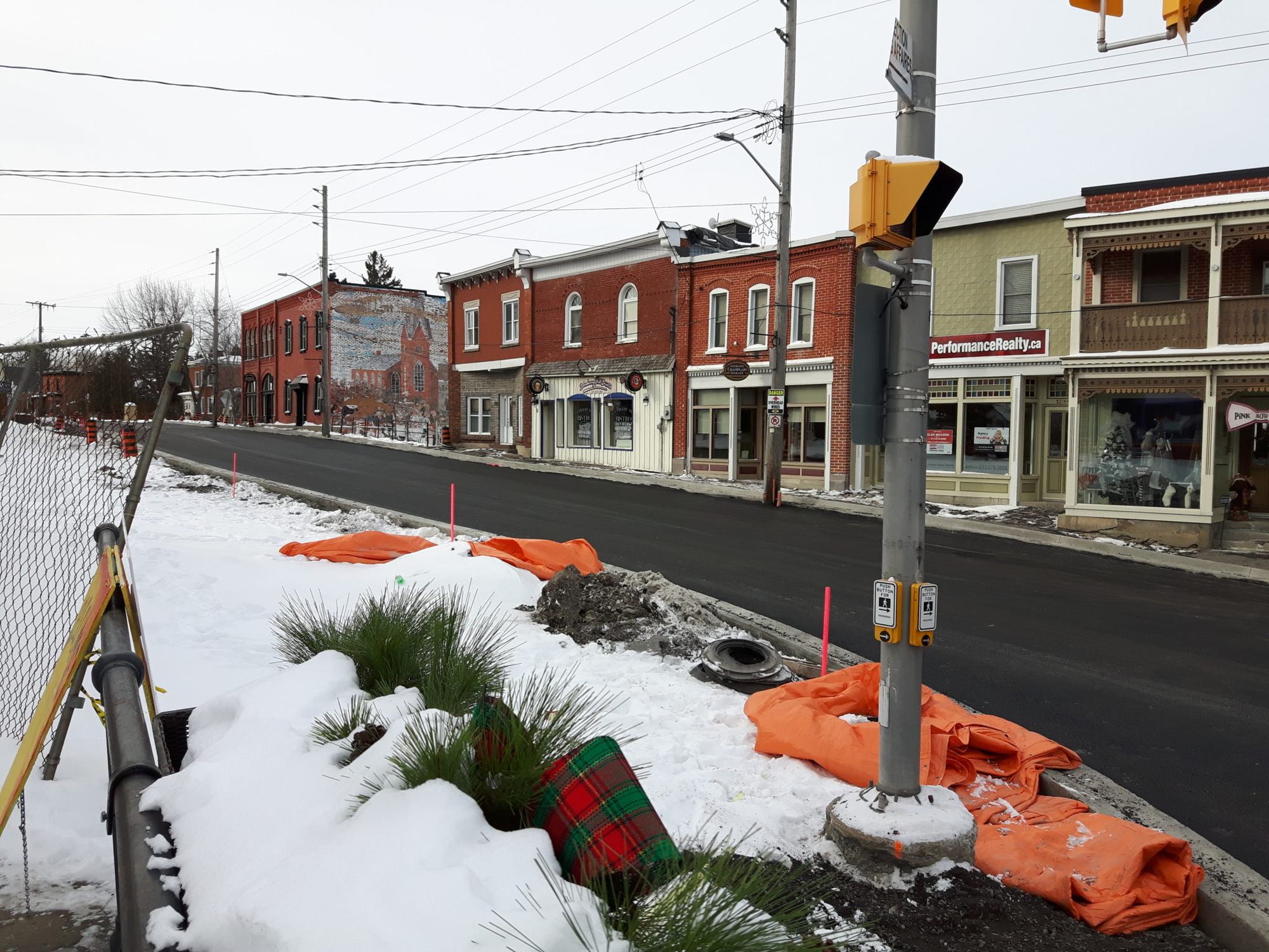 Good news on High Street construction front: water tests good, everyone is connected to water main