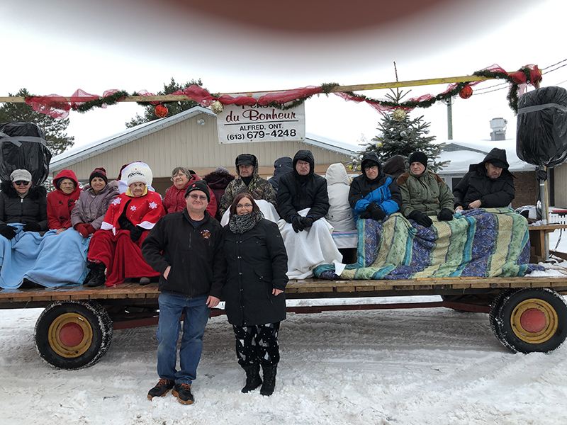 Pension du Bonheur residents celebrate at their week-long winter carnival