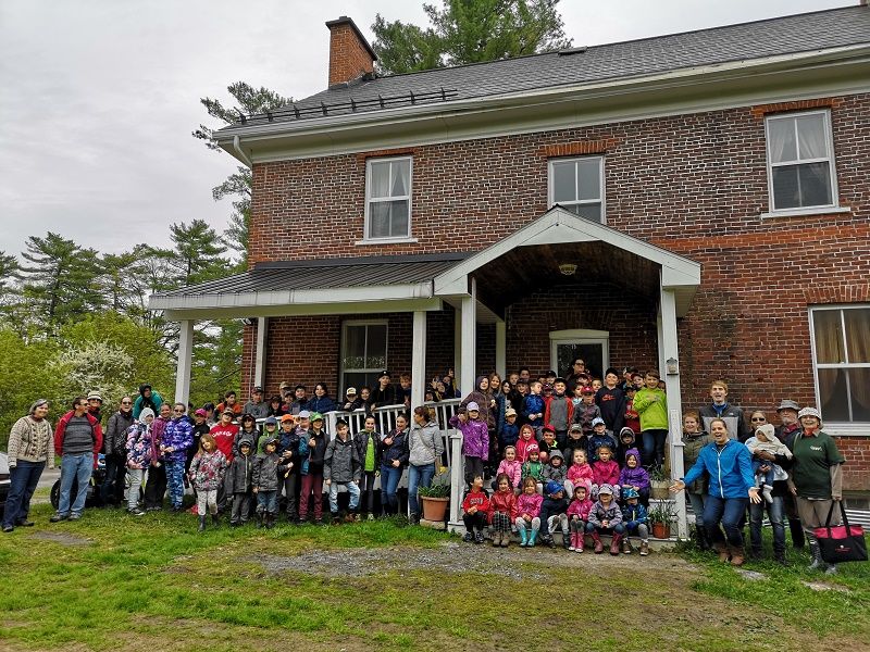Students enjoy outdoor fun at Tucker House in Rockland