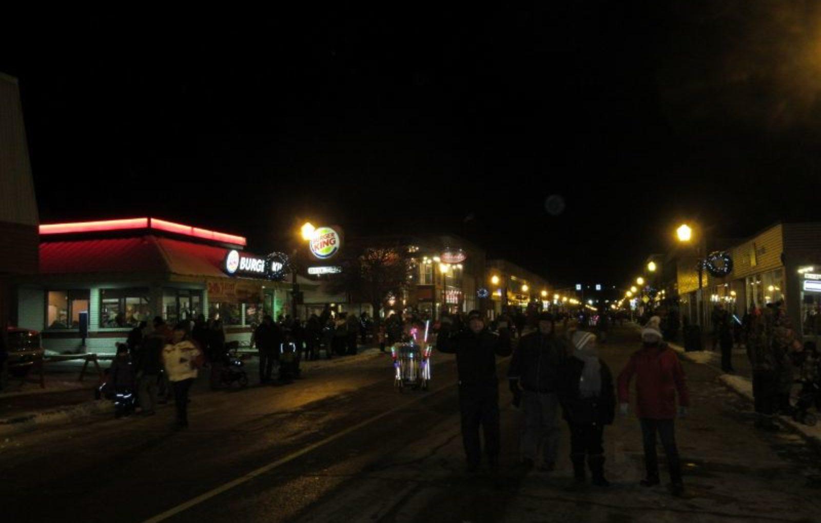 Waiting for the parade