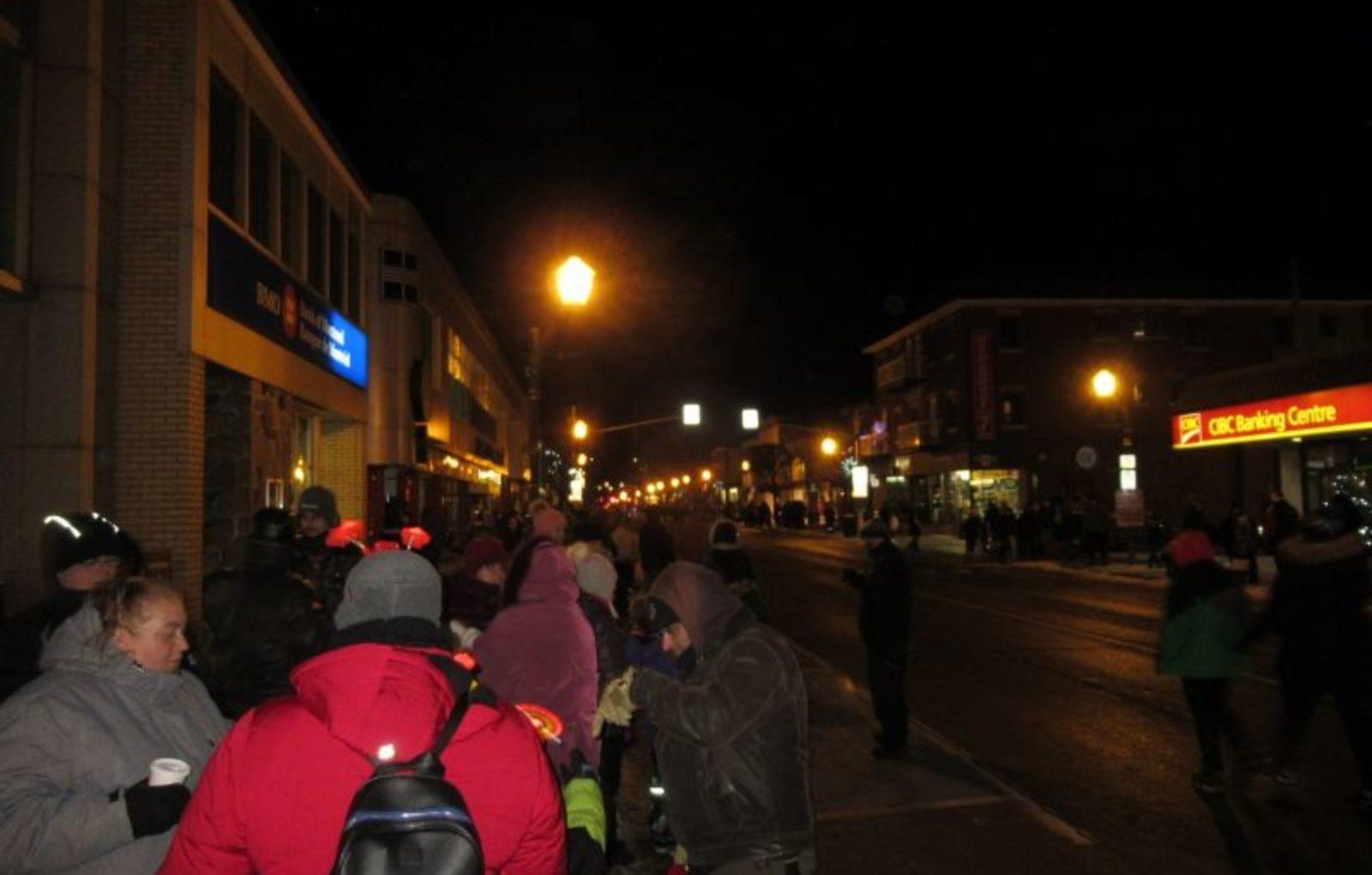 Waiting for the parade