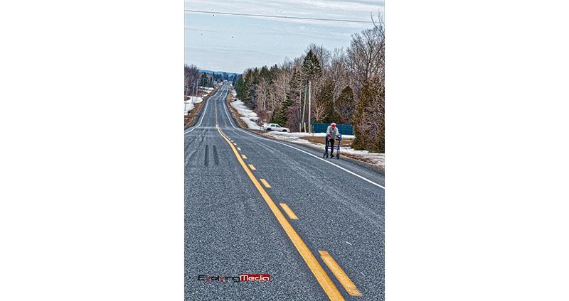 Bob Hardy, The walker runner’s inaugural Glengarry 59-km Lumberjack Marathon