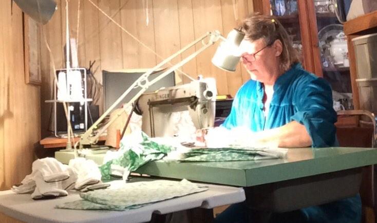 Cloth masks to protect local people: Donna Murray had that all sewn up, making and donating more than 700 masks in recent weeks