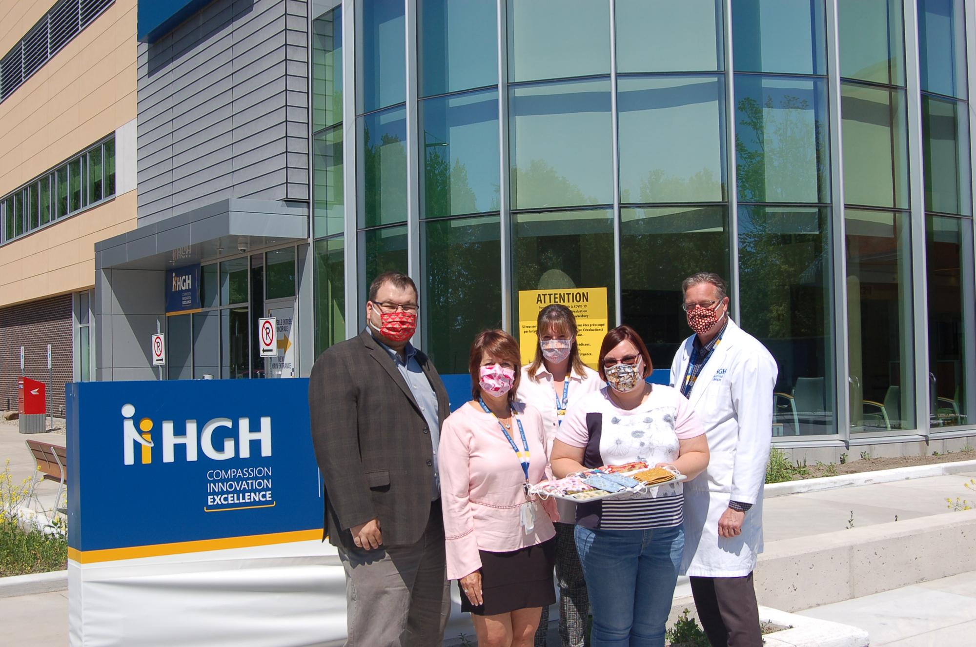 Mother and daughter team donate more than 200 handmade masks to the HGH Foundation