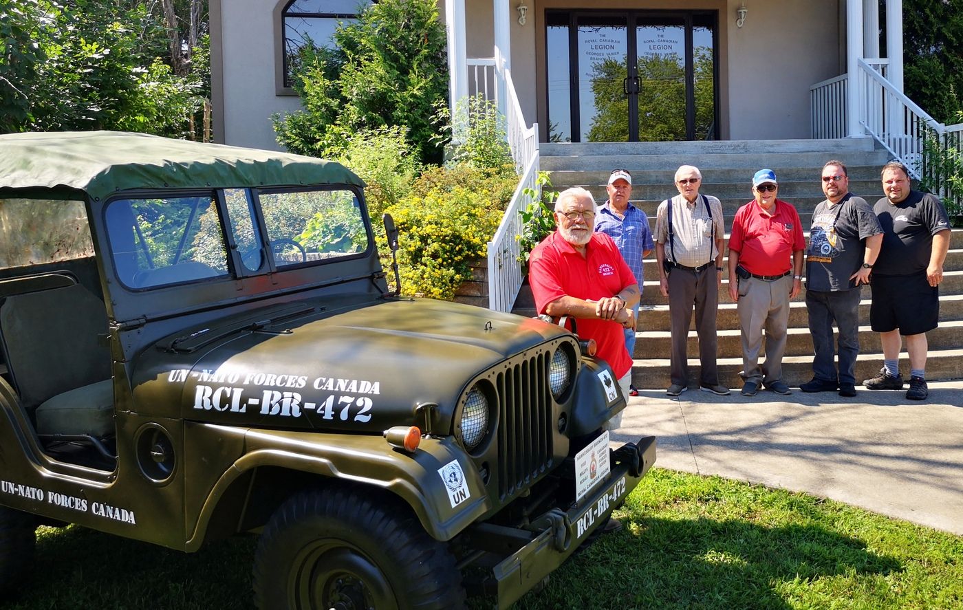 Restored Korean War-era Jeep back in place at Hawkesbury Legion