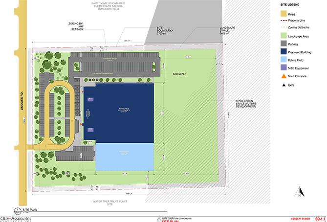 Limoges sports complex will feature community hall with space for 150 people