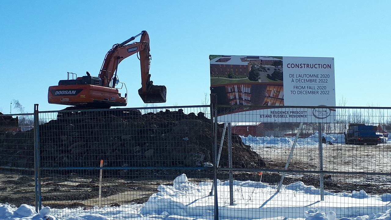 Construction begins at new Prescott and Russell Residence site