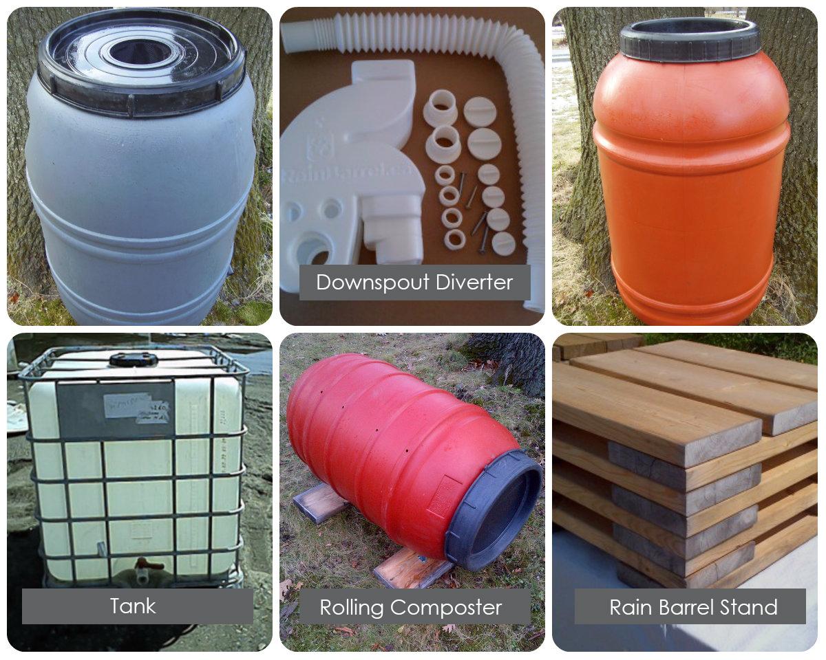 Rain barrel sale at school in Alexandria