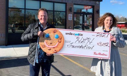 Tim Hortons donates $13,152 to the HGH Foundation, through 2021 Smile Cookie Campaign