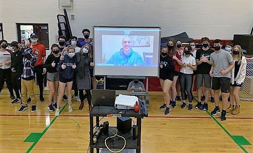CrossFit star Cole Sager pays virtual visit to VCI students