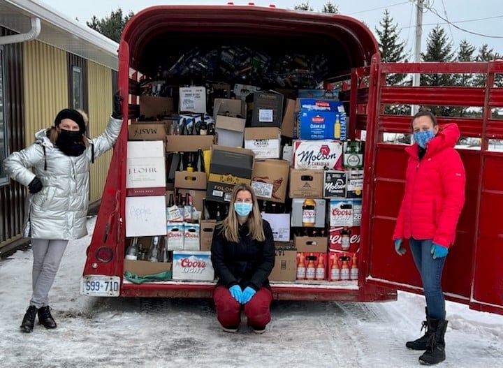 Bottles and cans collected for new playground equipment in St-Bernardin