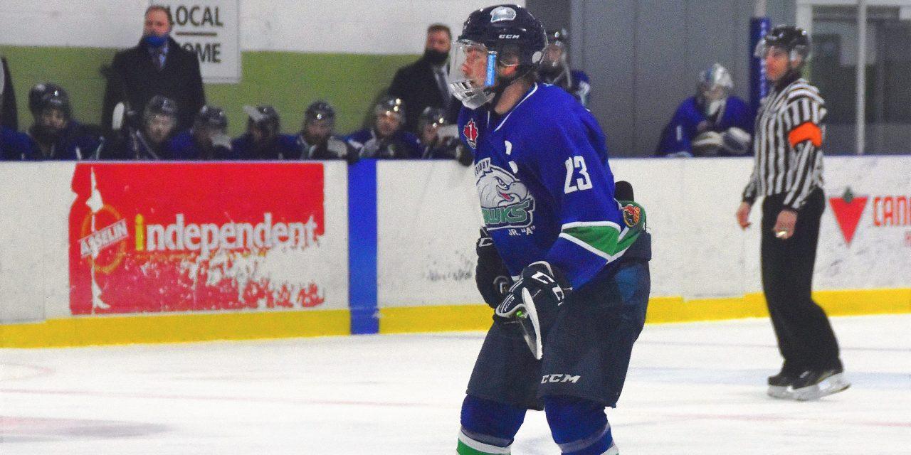 Hawks win three straight, solidify second place in CCHL’s Yzerman Division