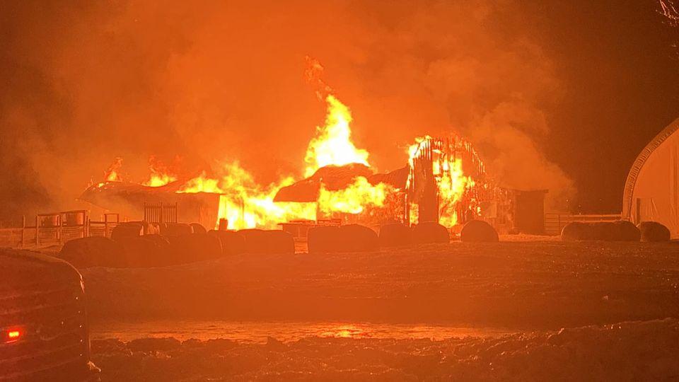 Fire destroys Grenville area goat farm