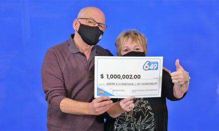 Hawkesbury couple wins $1 million in LOTTO 6/49 draw