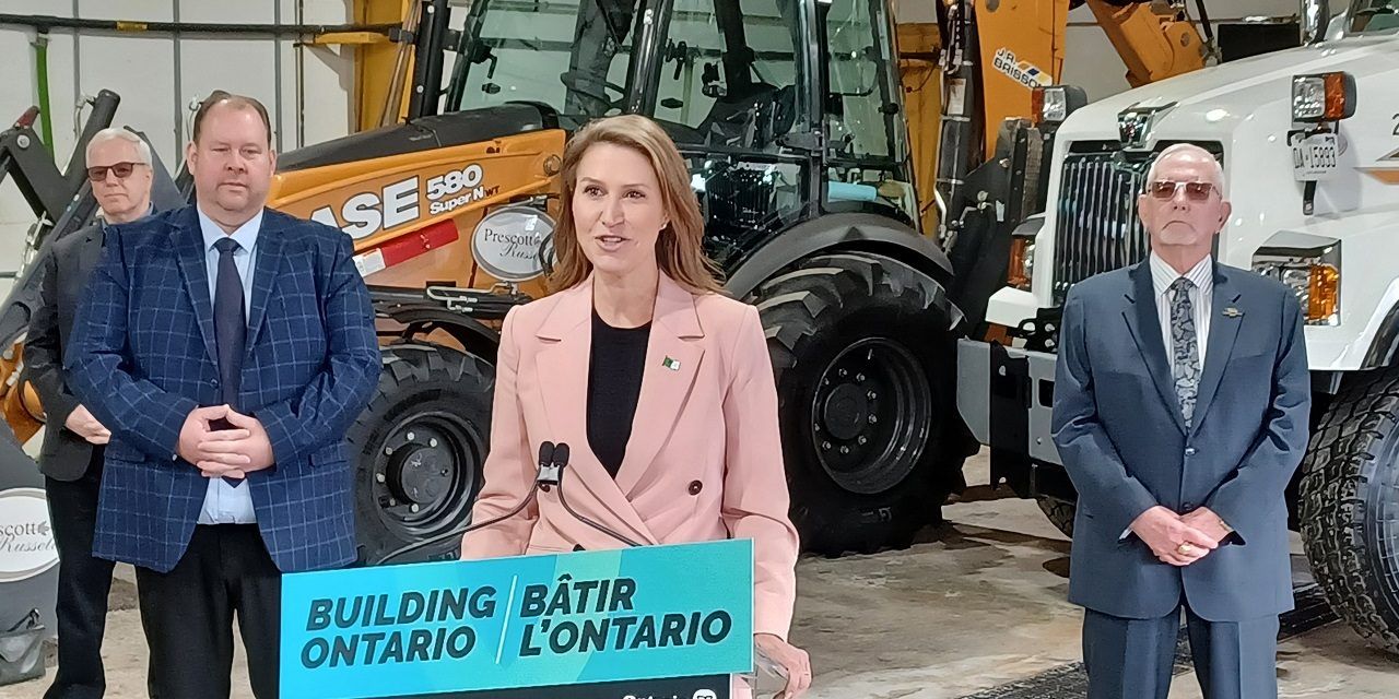 Mulroney announces transportation plan in Plantagenet