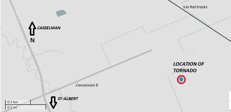 Tornado spotted near Casselman