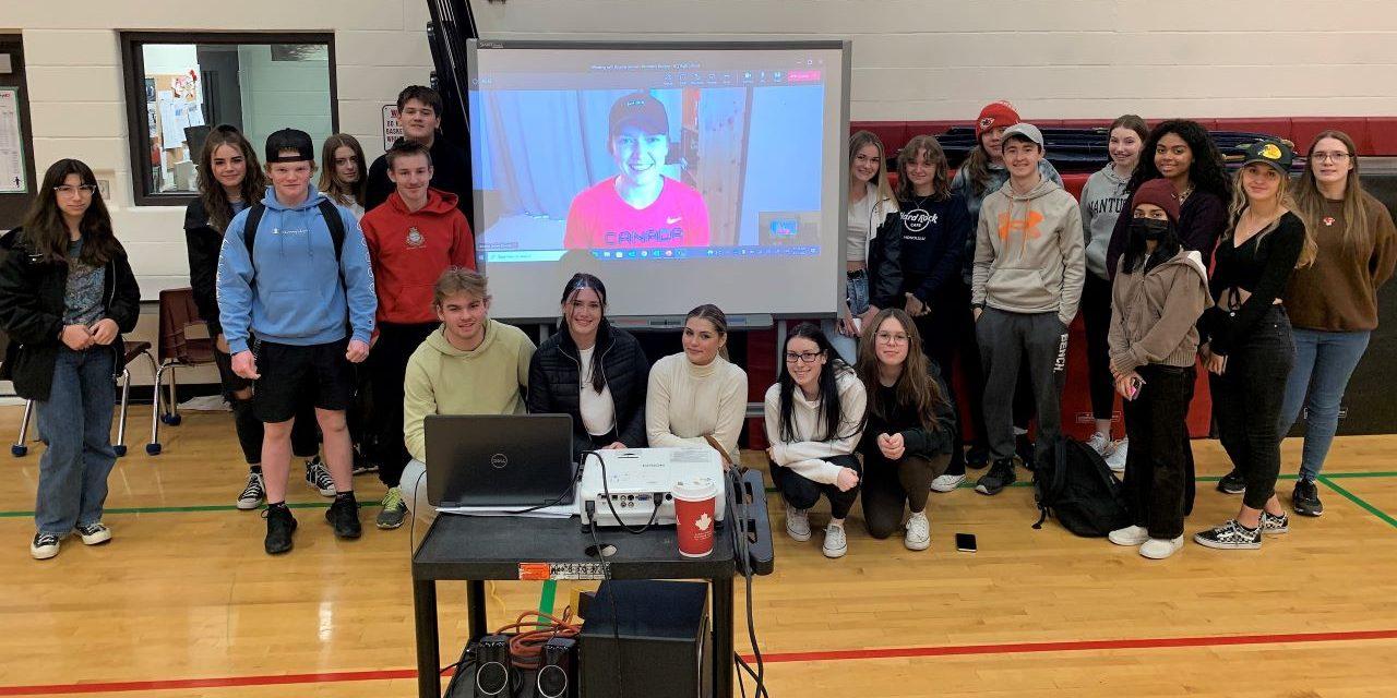 Two-time Olympic gold medalist Brianne Jenner pays virtual visit to VCI students