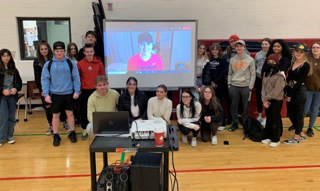Two-time Olympic gold medalist Brianne Jenner pays virtual visit to VCI students