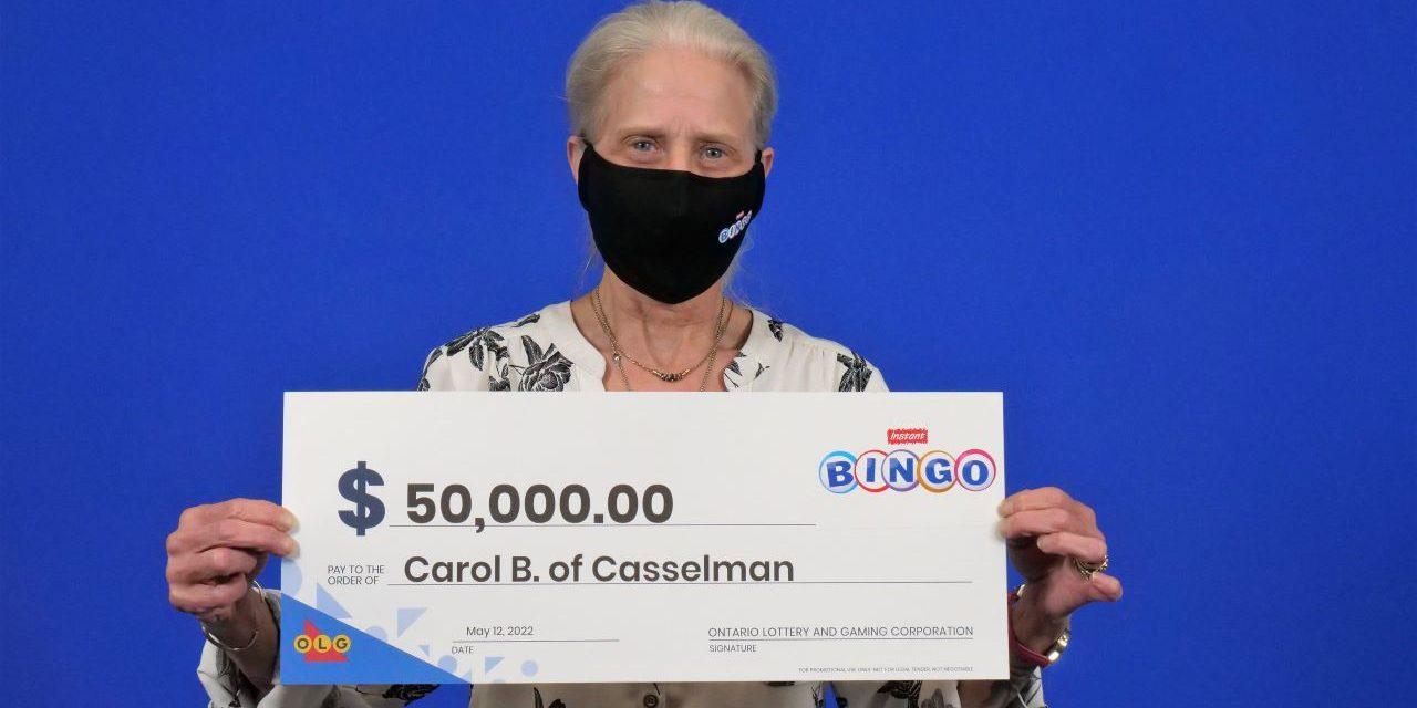 Casselman woman wins $50,000 in INSTANT BINGO