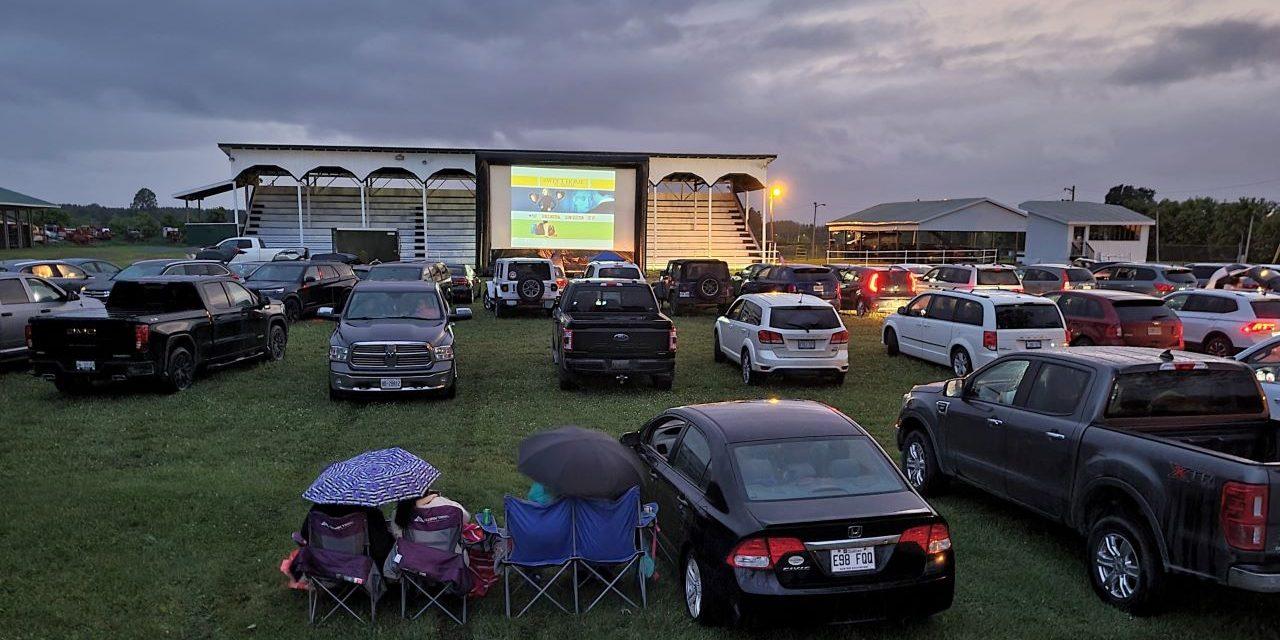 Spirits remain high after rain and wind blows away Vankleek Hill’s first drive-in movie night