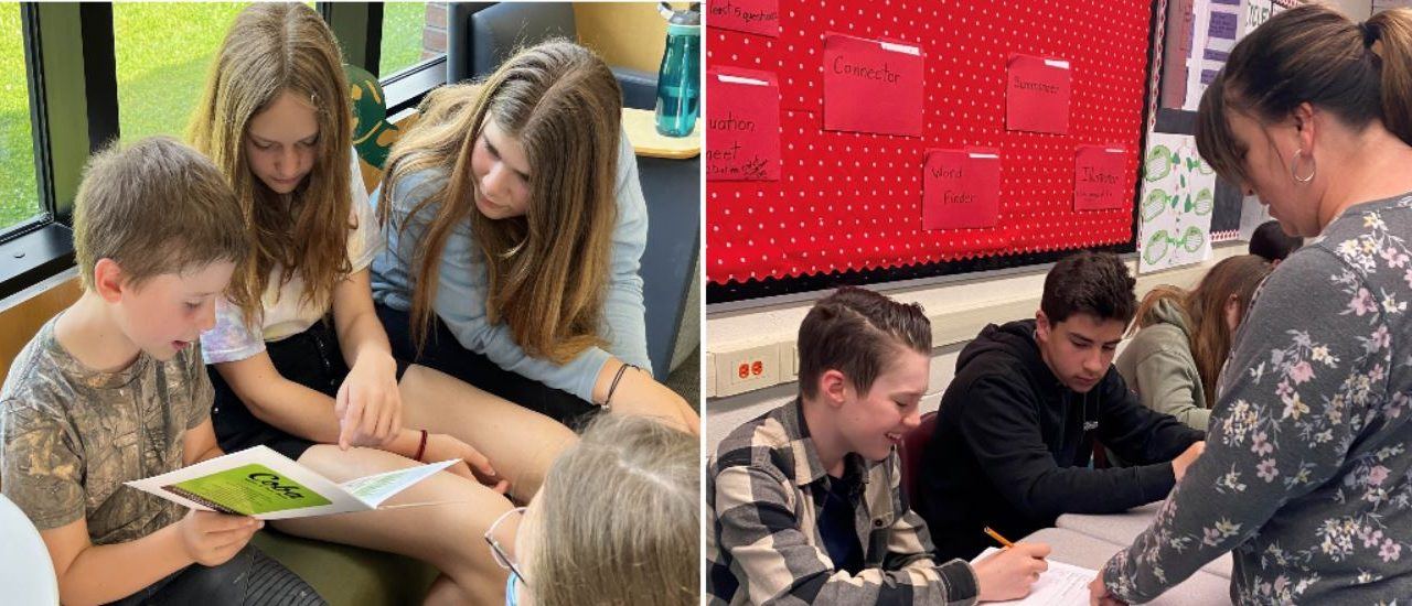 Russell High School real-world learning experience sees students helping students read