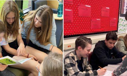 Russell High School real-world learning experience sees students helping students read