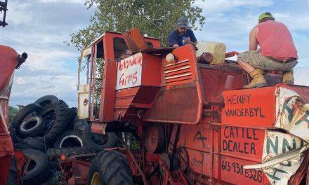 The St-Eugène Connection gets ready for another combine demolition derby