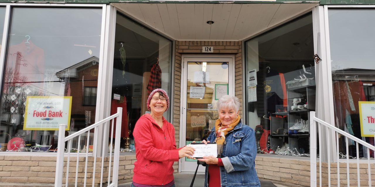 Sunshine Club winds down, gives funds to Food Bank