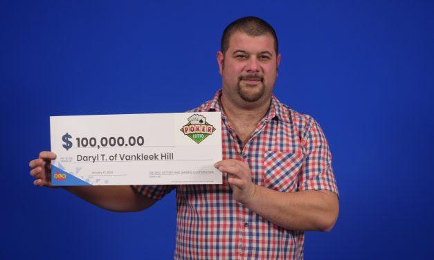 Vankleek Hill man wins $100,000 in Poker Lotto