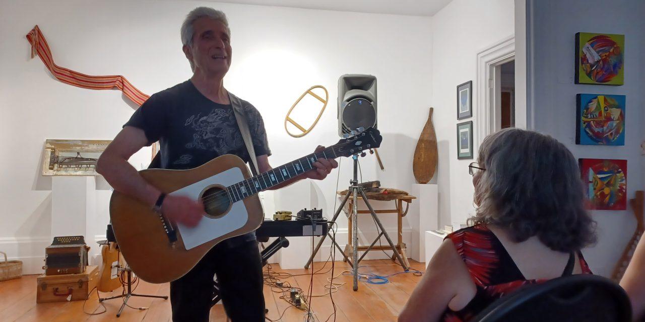 Alan Gerber performs at Arbor Gallery