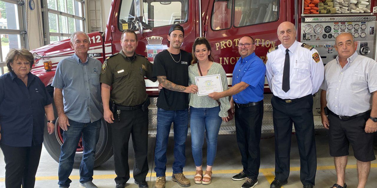 Citizen recognized for saving child in Grenville Canal