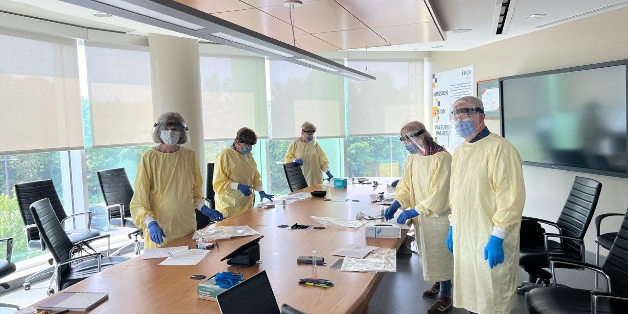 Second-floor volunteers return to HGH