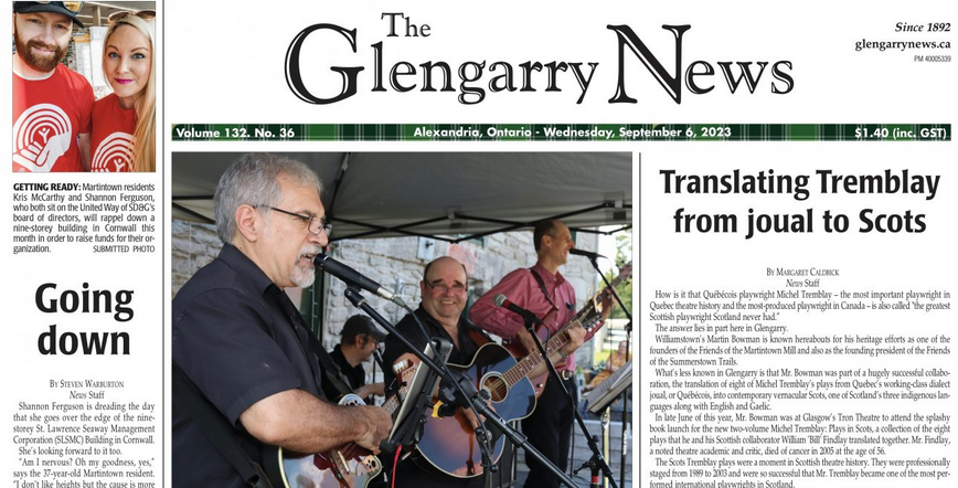 September 13 is final edition of Glengarry News