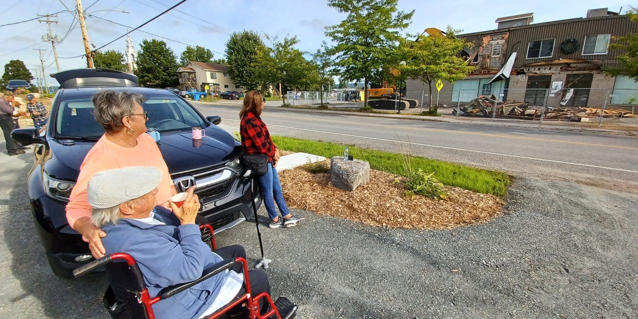 Demolition day at former Cinémas Laurentiens building