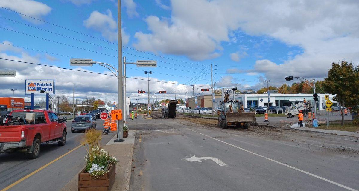 Lots of construction in Lachute