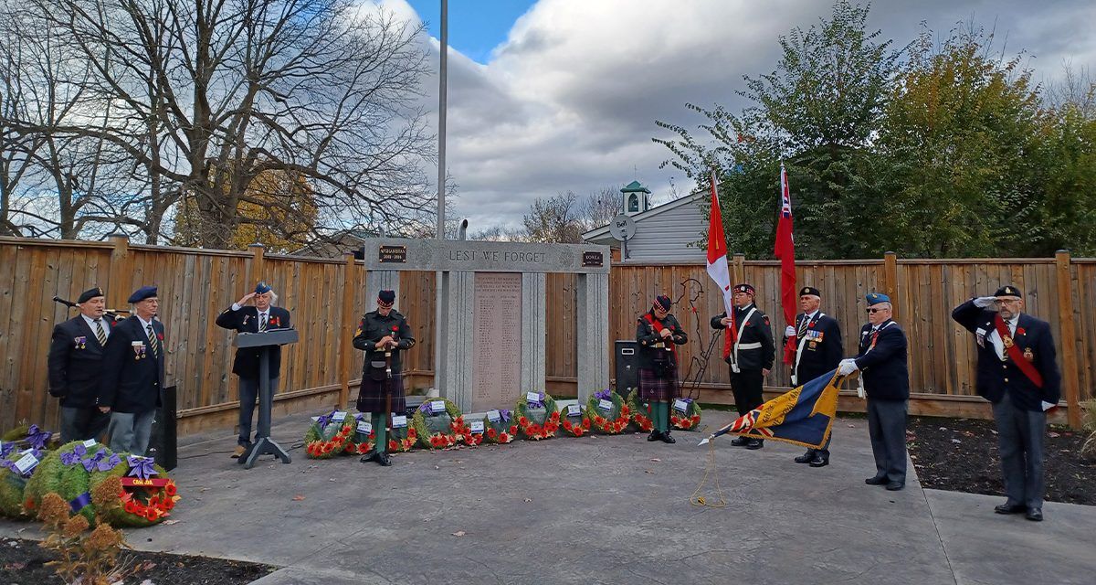 Remembrance Day ceremonies across the region