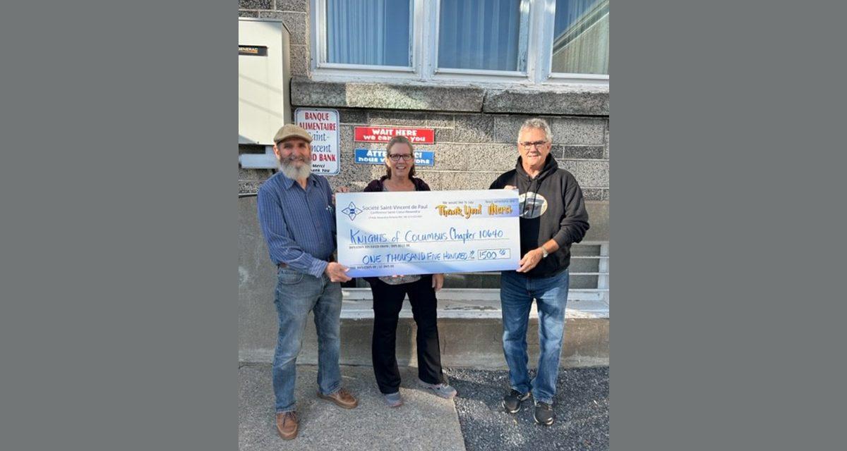 Knights support Alexandria Food Bank