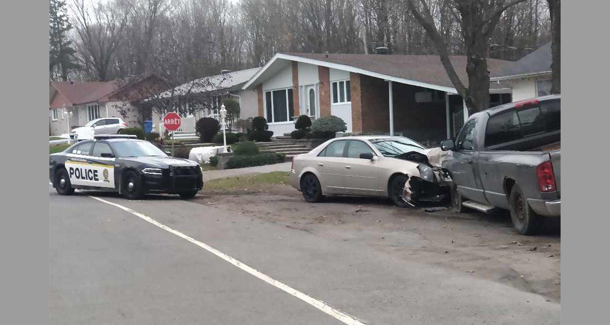 Collision and arrest in Grenville