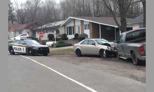 Collision and arrest in Grenville